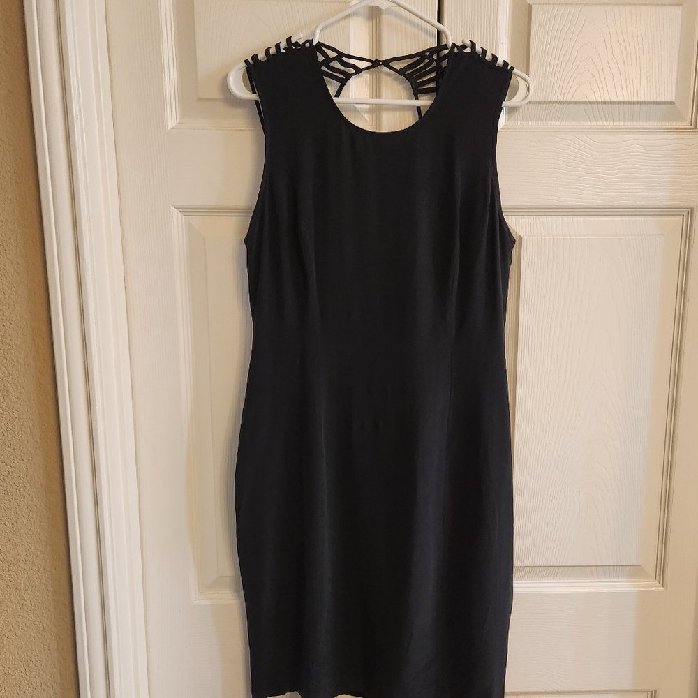 Black Anderw Marc Silk Dress Size 10